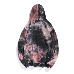 OEM primavera otoño sudaderas canguro bolsillo Tie Dye Hoodie - Product Image 3