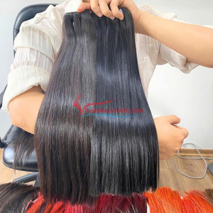 Extensiones de cabello humano recto de hueso de Color Natural alineado con cutícula de cabello crudo debe artículo fácil de usar Envío Directo - Product Image 4