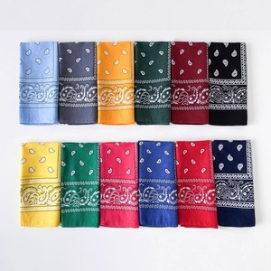 Paisley Bandana Print Fabric Classic Western Style Silk <b>Material</b> for <b>Sewing</b> Quilting DIY Crafts Apparel and Accessories - Product Image 1