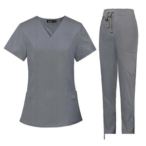 Veste d'uniforme d'hôpital pour hommes et femmes, uniformes d'infirmière extensibles, blouses médicales, ensembles d'infirmière - Product Image 6