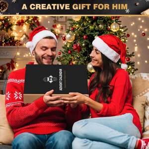 Kit de toilettage portable pour <span class=keywords><strong>homme</strong></span>, <span class=keywords><strong>calendrier</strong></span> de l'<span class=keywords><strong>Avent</strong></span> de Noël 24 jours, comprend une tondeuse électrique pour le soin de la barbe, fabriqué en plastique durable - Product Image 3