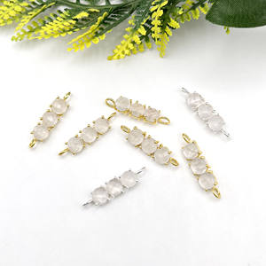 ทำด้วยมือ925เงินสเตอร์ลิงสามขั้วต่อหินสวยงามโรสควอตซ์อัญมณีชุดง่ามสำหรับผู้หญิงเด็ก - Product Image 5