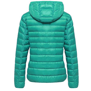 Doudoune d'hiver thermique 100% coton pour femmes personnalisée fermeture éclair impression stonewashed imperméable conception personnalisée - Product Image 3