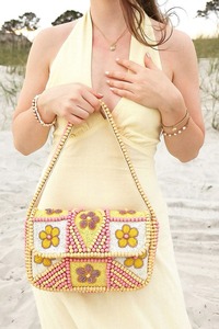 Mujeres indias diseñador estilo bohemio con cuentas embrague bolsos de mensajero bolsos hechos a mano compras de noche bolsos de fiesta con cuentas al por mayor - Product Image 2