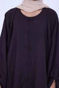 Robe Abaya de Luxe pour Femmes Musulmanes, Broderie Fantaisie, Fleur Noire, Abaya de Bal Modeste de Dubaï, Vente en Gros 2026 - Product Image 2