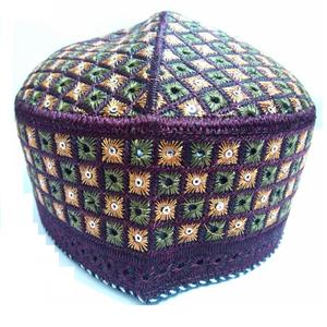 Personnalisé fait à la main ronde crâne prière chapeau musulman casquettes arabe turkmène Ramadan cadeau musulmans islamique casquette broderie conception respirant - Product Image 5