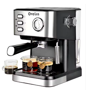 Machine à café expresso semi-automatique de qualité, économique, en stock, 1050W, 1,5L, pour la maison, le bureau, le restaurant, le café - Product Image 1