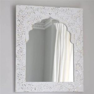 Espejo con incrustaciones de nácar artístico de alta calidad, pieza decorativa hecha a mano asequible para interiores de casas a precio al por mayor - Product Image 4