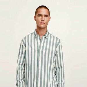 Chemise d'affaires personnalisée OEM pour hommes Chemise à manches longues de couleur unie Chemise décontractée de haute qualité vente en gros - Product Image 1