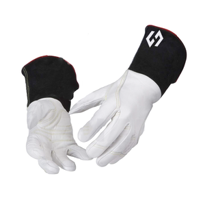 Guantes de seguridad con forro de algodón y palma reforzada para soldar MIG de piel de vaca de grano superior más vendidos de Pakistán - Product Image 1