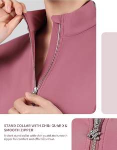 Veste d'équitation pour filles et enfants à manches longues avec trou pour le pouce, UPF50, séchage rapide, néoprène, demi-zip avec fouets et éperons - Product Image 6