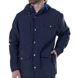 Veste parka d'hiver à capuche pour homme - Imperméable, isolée, chaude, manteau d'extérieur pour temps froid extrême - Product Image 1