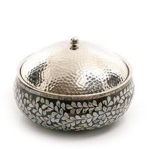 Vente chaude Accueil Hôtel Fête De Mariage Stockage Des Aliments Pot De Service En Acier Inoxydable En Bois Isolé À La Main Servant Hot Pot - Product Image 5