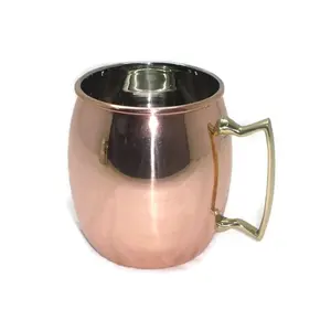 Nouvelle tasse de Mule de conception unique, tasse en cuivre pur pour boire, nouvelle tasse en cuivre pour Barware, verre à bière au prix de gros - Product Image 6