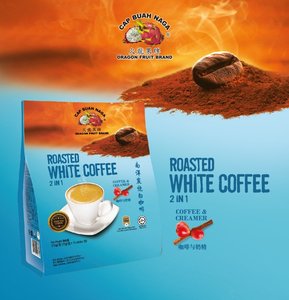 Café instantané torréfié blanc de la marque Dragon Fruit, café 2 en 1 et crème, 25 g x 15 sachets x 20 paquets - Product Image 2