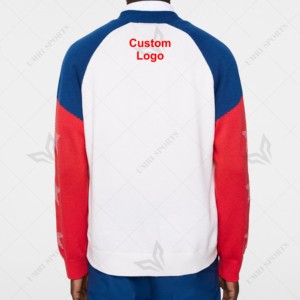 Men's Autumn Varsity Letterman <b>Cardigan</b> <b>Sweater</b> with Embroidery Custom Letter Design Full Sleeve V-Neck Cotton Sports Club - Product Image 5