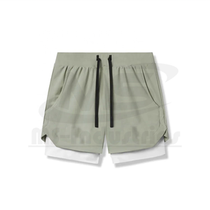 Pantalones Cortos Deportivos 2 en 1 de Poliéster de Doble Capa con Logotipo Personalizado OEM, Venta Caliente 2026, Bajo MOQ, Fabricante - Product Image 5