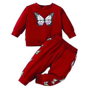 ชุดวอร์ม2ชิ้นสำหรับเด็กผู้หญิงเสื้อกันหนาวมีฮู้ดสำหรับฤดูหนาว - Product Image 6