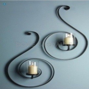 Appliques murales en métal de fer noir de haute qualité pour la décoration intérieure noël anniversaire et célébrations de pâques bougeoir chauffe-plat - Product Image 2