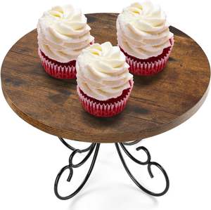 Soporte de pastel de madera natural ACACIA clásico Diseño impresionante para fiestas de bodas y más Un toque hermoso para cada mesa de postres - Product Image 5