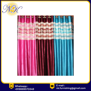 Hot Bán Hoa In Vibrant Đa Hai Lớp Phòng Khách Trang Trí Rèm Cửa Bán Buôn - Product Image 5