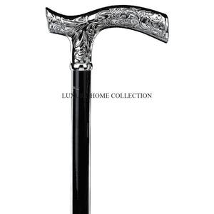 Bâtons de marche classiques en métal avec poignées complexes offrant une élégance intemporelle et un soutien supérieur pour une utilisation quotidienne - Product Image 3