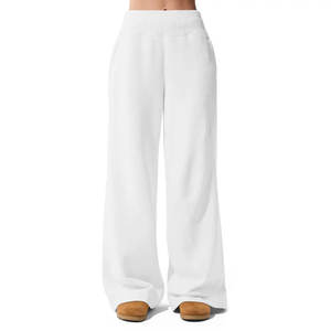 กางเกงจ็อกเกอร์ทรงตรง สีพื้น ระบายอากาศได้ดี มีเชือกผูกเอว สไตล์ล่าสุด เหมาะสำหรับใส่ออกกำลังกาย ใส่เที่ยวข้างนอก ทรงหลวม สไตล์สเวตแพนท์ สำหรับผู้หญิง - Product Image 1