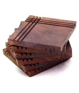 OEM Custom Wholesale <b>Cork</b> Bamboo Walnut Wooden Coasters Beech Coasters for Wedding & Home Decor <b>Mats</b> & Pads - Product Image 3