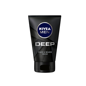 Deep Pore Cleansing with Skin-Friendly Nivea Men Deep Impact <b>Face</b> & Beard Wash Ingredients - Product Image 6