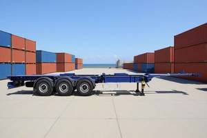 Semirremolque de Contenedores de Acero de Tres Ejes, 40 pies, de Alta Resistencia, para Terminal Portuario y Transporte por Carretera de Larga Distancia - Product Image 4