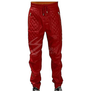 Chándal de cuero de último diseño de algodón transpirable a prueba de viento logotipo personalizado chándal de cuero de talla grande para hombre - Product Image 3