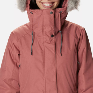 Chaqueta con capucha cortavientos con logotipo personalizado impermeable al aire libre senderismo moda casual rompevientos para mujer - Product Image 4