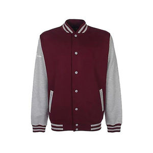 Chaqueta de algodón Letterman 100% para hombre, chaqueta de béisbol universitaria de invierno transpirable, estilo callejero, colores personalizados frontales - Product Image 1