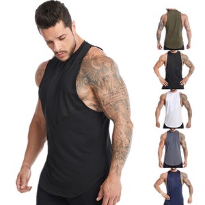Camiseta Deportiva de Verano de Secado Rápido, Talla Grande, con Logotipo Personalizado, Ropa de Gimnasio, Chaleco Deportivo Holgado sin Mangas para Hombre - Product Image 1