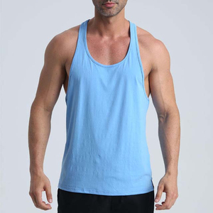 Secado rápido transpirable 95% algodón 5% Spandex chaleco para correr sin mangas gimnasio camiseta personalizada camisetas sin mangas para hombres - Product Image 5