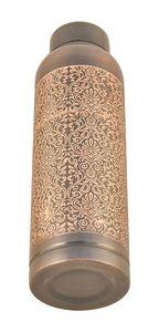 Bouteille imprimée en cuivre unique fabriquée à la main étanche et idéale pour les voyages de fitness et l'utilisation quotidienne Bouteille imprimée en cuivre écologique - Product Image 4