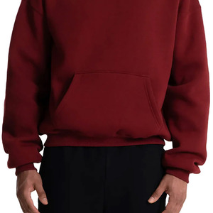 Sweat à capuche tendance pour homme, motif uni, 100% coton, design bicolore, pull à capuche, doublure en polaire douce pour l'automne, style décontracté audacieux - Product Image 5