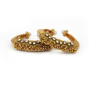 Plain Gold <b>Bangles</b> in Artificial Jewelry 18153 Gold - Product Image 1