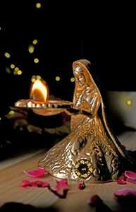 Métal laiton finition or et argent allemand fait mini diyas pour usage domestique et cadeaux en mariage et saison des fêtes - Product Image 4