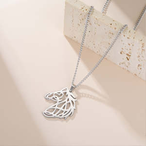 Horse Head <b>Pendant</b> 925 Sterling <b>Silver</b> with 14k Gold Plated Horse Animal <b>Pendant</b> Jewelry Gifts for Animal fan Women <b>Men</b> - Product Image 5