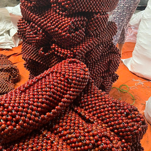 Cojín de asiento interior de coche con cuentas de madera ventilada Material de refrigeración para una comodidad óptima - Product Image 4