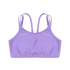 Rembourré grande taille filles léger sans couture respirant lavé U cou sport soutien-gorge dos nageur vêtements de sport sous-vêtements de couleur unie - Product Image 1