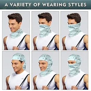 Capucha pasamontañas de alta elasticidad para deportes al aire libre hecha de tela de poliéster de secado rápido con opciones de color personalizadas - Product Image 4