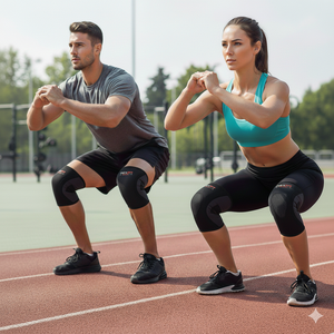 Genouillère de sport professionnelle RexFit pour l'haltérophilie, logo personnalisé, genouillères de gym, soutien pour l'entraînement aux squats - Product Image 2