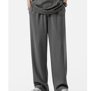 Pantalons de sport décontractés pour hommes, coupe ajustée, style américain, pantalons lavés de rue droite, tissu épaissi, pantalons d'hiver pour hommes - Product Image 4