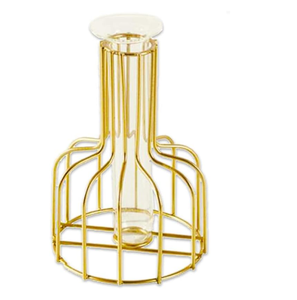 Jarrones de metal con acabado antiguo para mesa de boda y decoración del hogar Centros de mesa y suministros de boda elegantes - Product Image 4