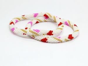 สร้อยข้อมือลูกปัดสไตล์เทศกาลสีสันสดใสสำหรับสุราฟรีโดยงานฝีมือ MD - Product Image 3