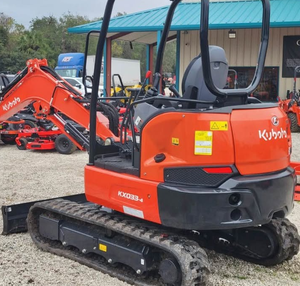 Mini-excavatrice Kubota KX033-4, excavatrice compacte sur chenilles de 3,3 tonnes |   Mini-excavatrice Kubota d'occasion pour la construction et l'aménagement paysager - Product Image 1