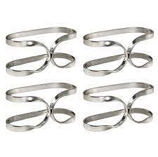 Anillo de latón y aluminio de alta calidad para decoración de banquetes de boda, servilletas redondas, Rosa - Product Image 3