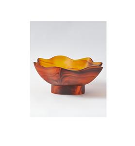 Bol artisanal exclusif pour collectionneurs d'art en résine, écologique, avec couleur personnalisée et forme ovale pour le service de restauration - Product Image 2